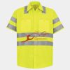 Men's High Visibility Safety Short Sleeve Work Shirt Thumbnail
